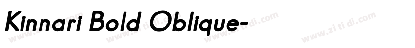 Kinnari Bold Oblique字体转换